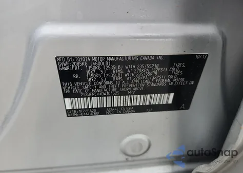 2013 Toyota Rav4 Limited from USA, damaged, VIN 2T3DFREVXDW101525